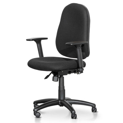 High Back Fabric Office Chair - Black