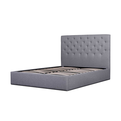 King Bed Frame - Grey fabric