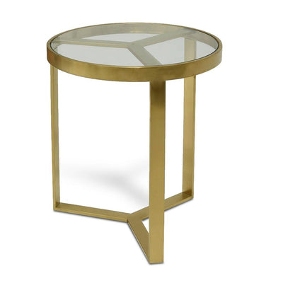 50cm Side Table - Brushed Gold Base