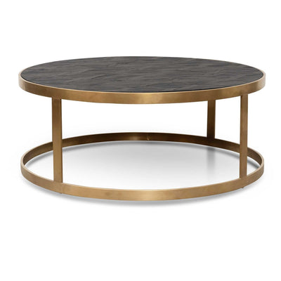 Coffee Table - Black - Golden Base