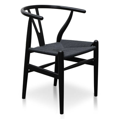 Cord Dining Chair - Full Black