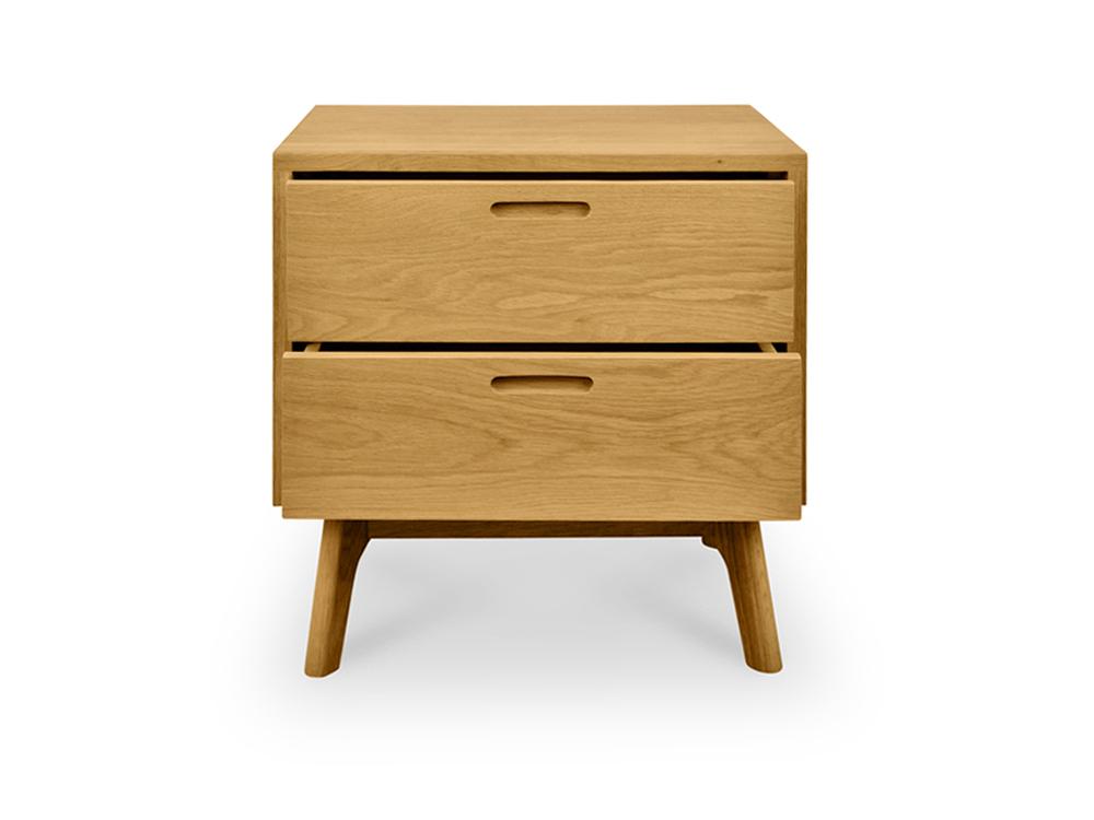 Wooden Bedside Table - Natural Oak