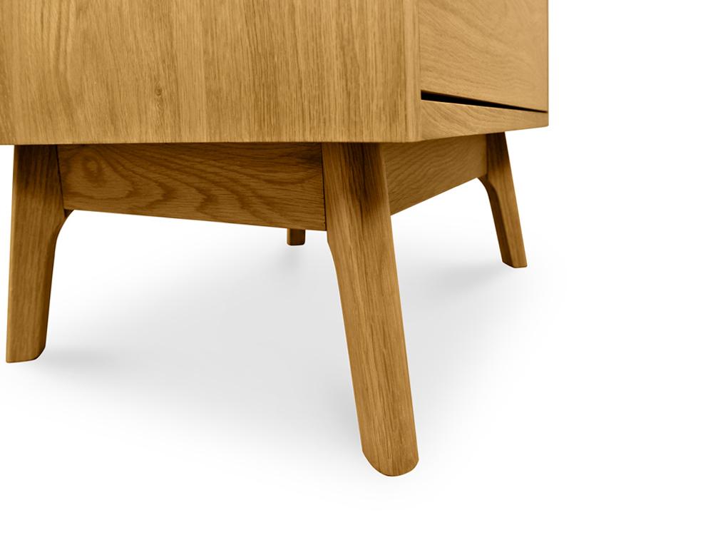 Wooden Bedside Table - Natural Oak