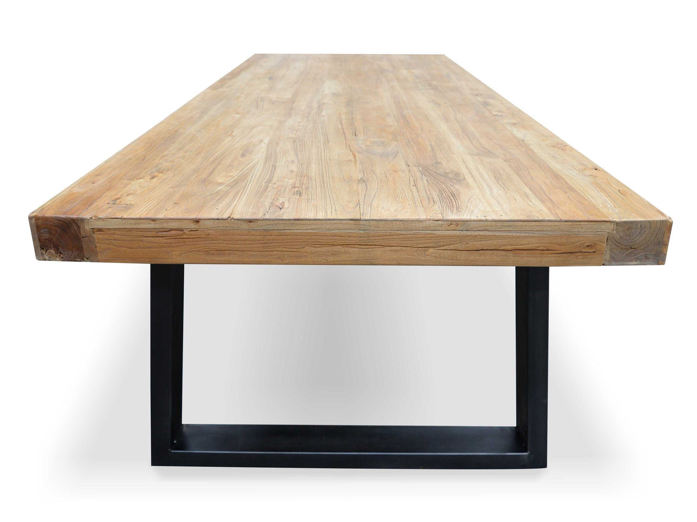 Reclaimed Elm Wood Dining Table