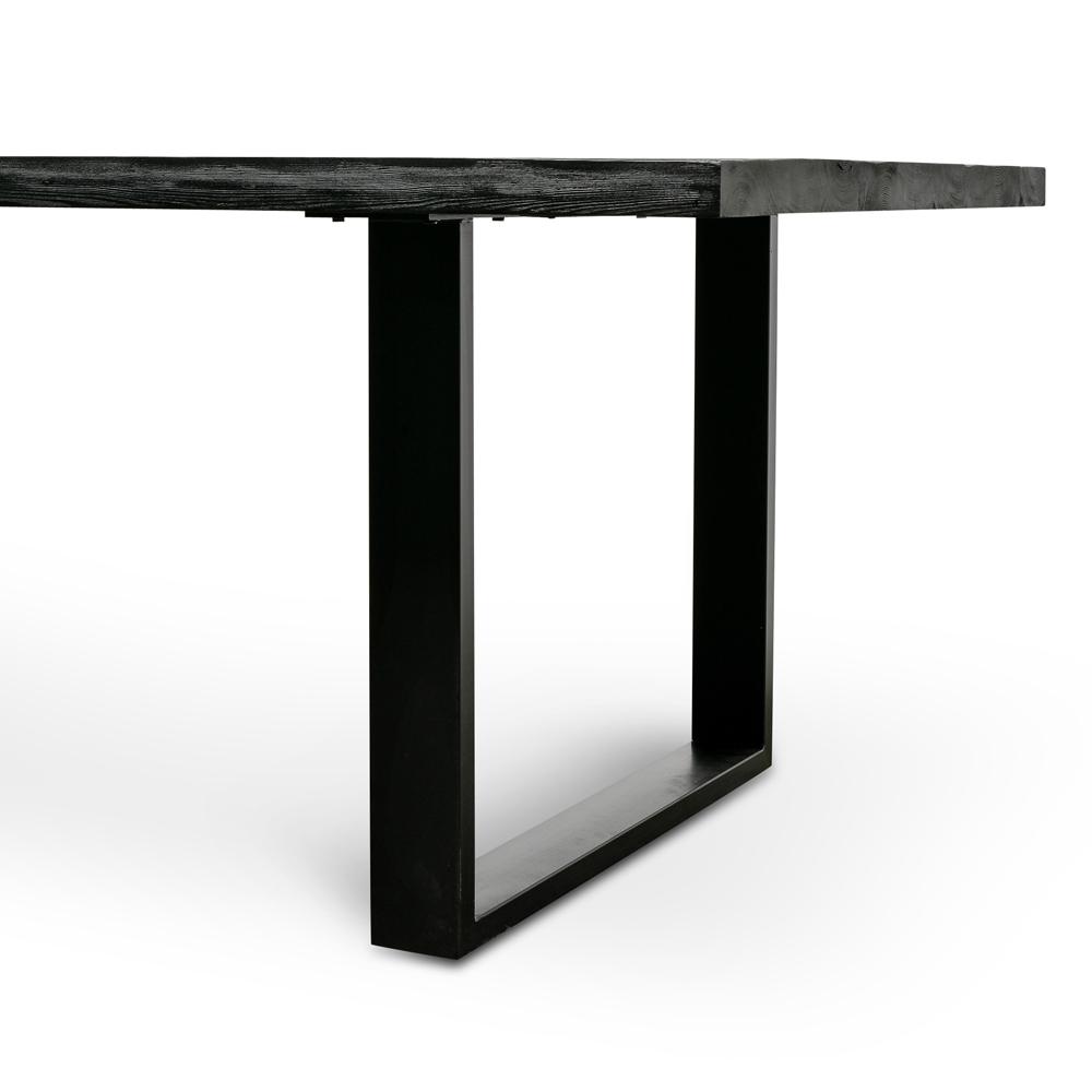 2.8m Reclaimed Dining Table - Black