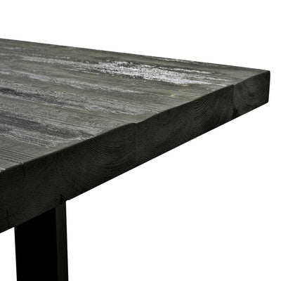 2.8m Reclaimed Dining Table - Black
