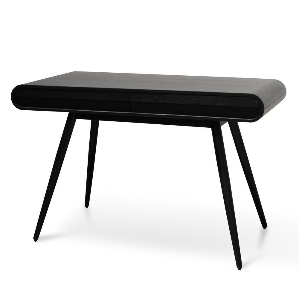 Narrow Wood Console Table - Full Black