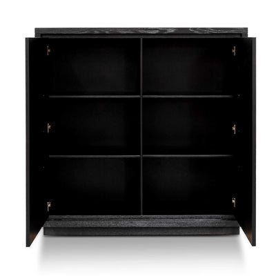 Storage Cabinet - Textured Espresso Black