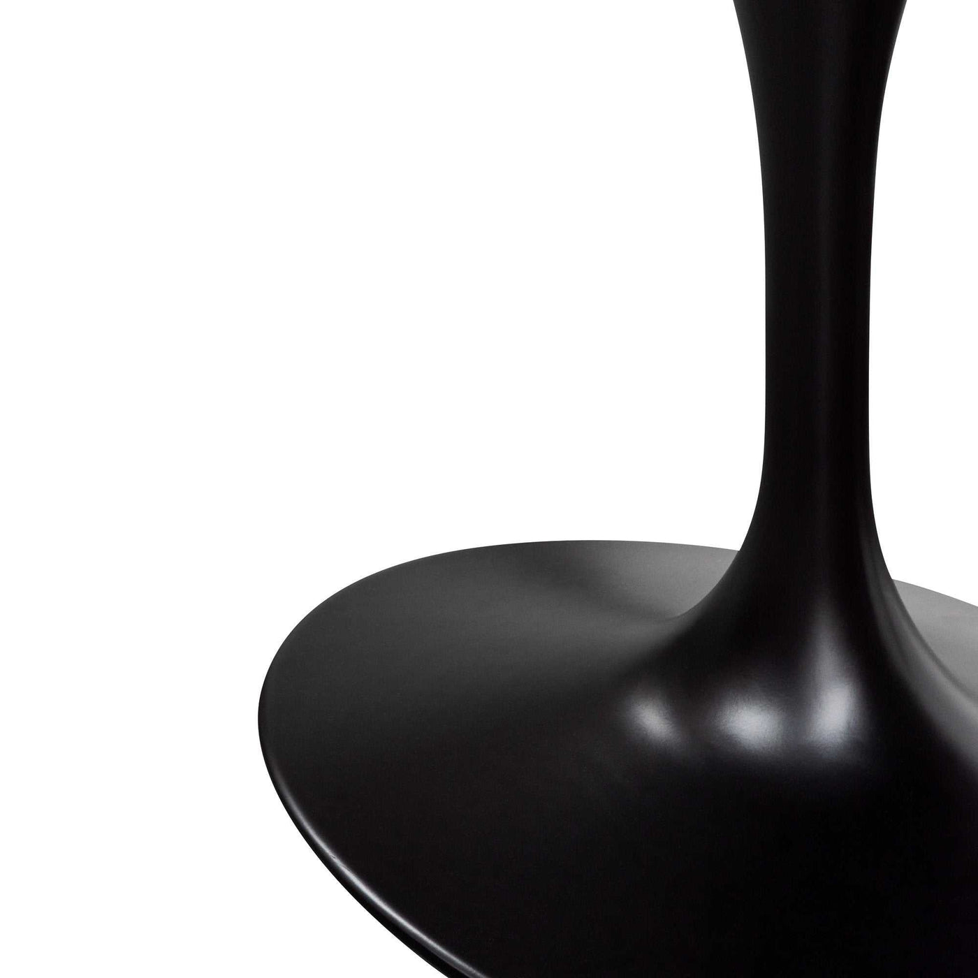 Oval 2m Marble Dining Table - Black Base