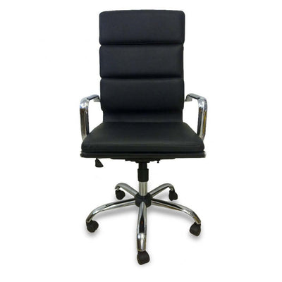 Soft Pad Boardroom Office Chair - Black