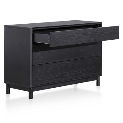 3 Drawers Dressing Table - Black Oak