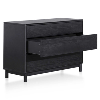 3 Drawers Dressing Table - Black Oak