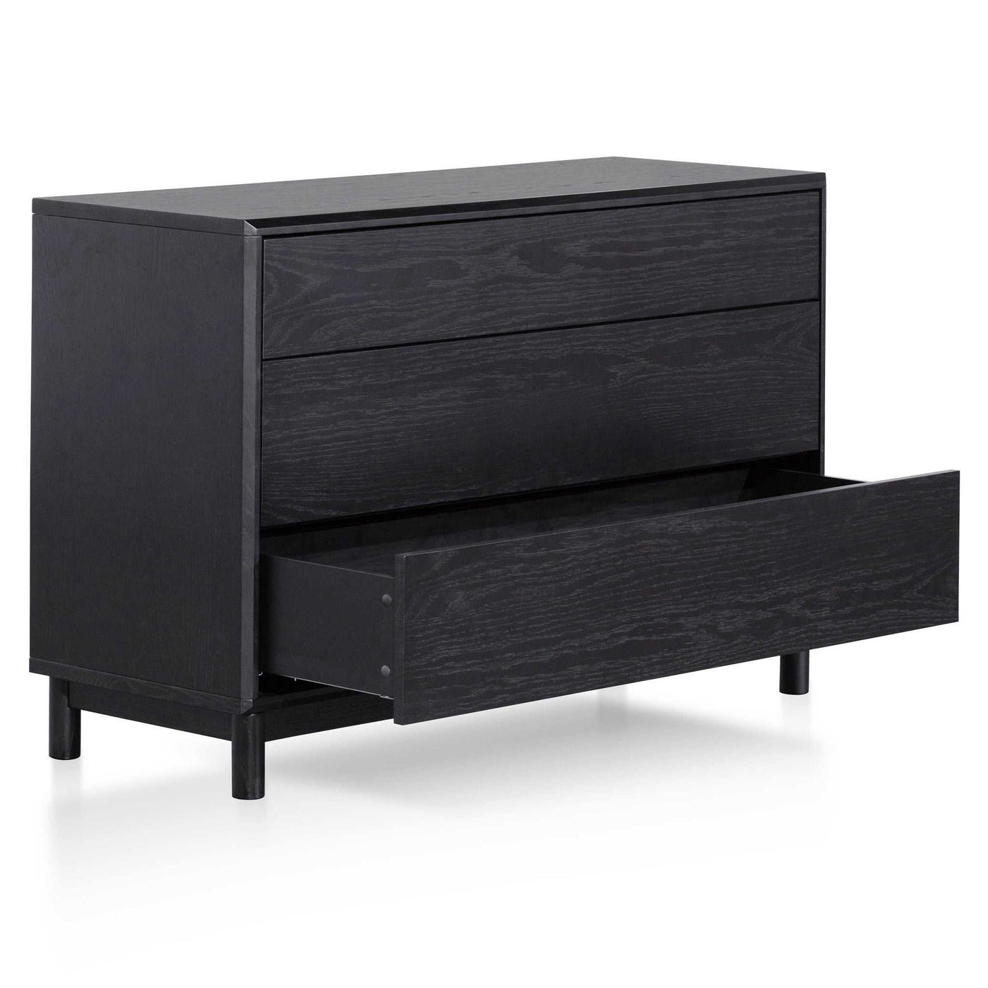 3 Drawers Dressing Table - Black Oak