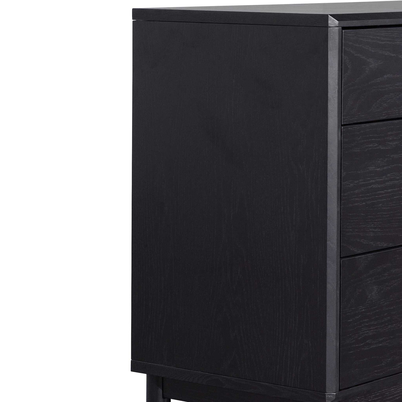 3 Drawers Dressing Table - Black Oak