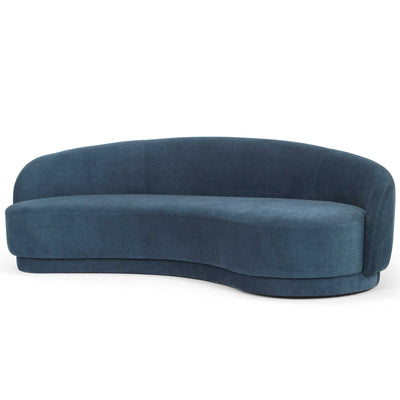 3 Seater Fabric Sofa - Dusty Blue