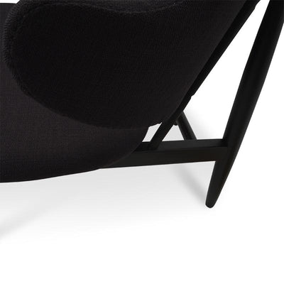 Chair in Black With Black Frame