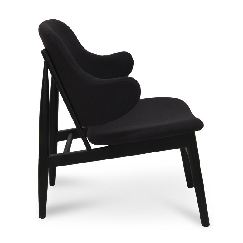 Chair in Black With Black Frame