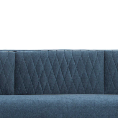 3 Seater Fabraic Sofa - Dusty Blue