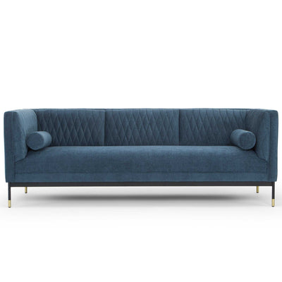 3 Seater Fabraic Sofa - Dusty Blue