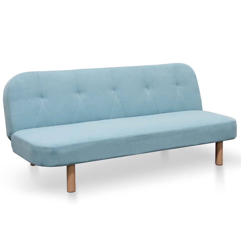 3 Seater Sofa Bed - Sky Blue
