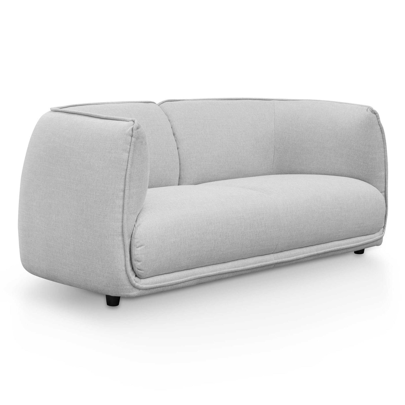 2 Seater Fabric Sofa - Light Texture Grey