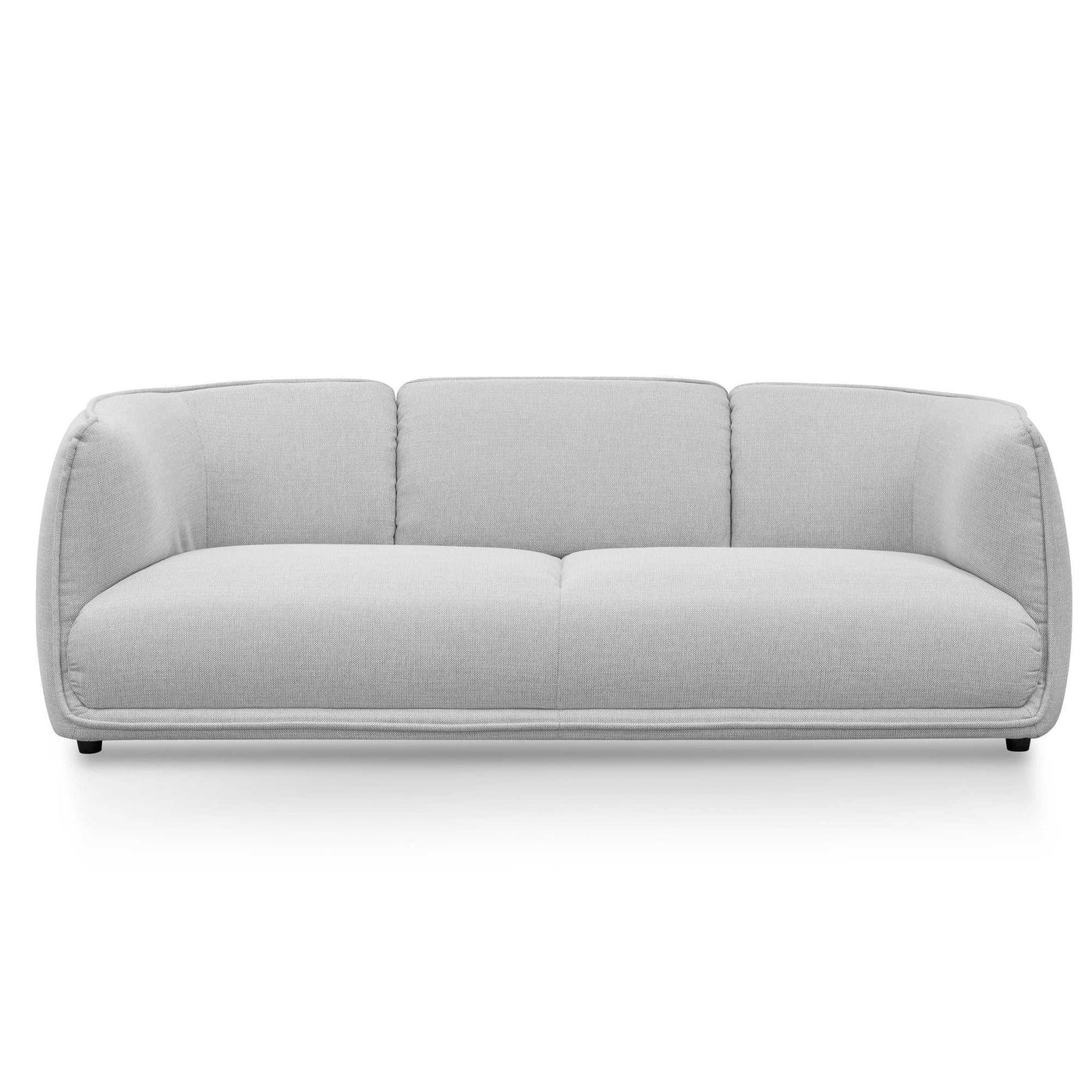 3 Seater Fabric Sofa- Light Texture Grey