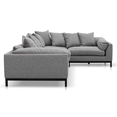Corner Fabric Sofa - Graphite Grey