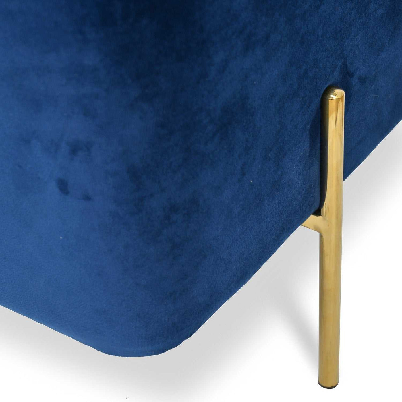 Ottoman - Blue Velvet Seat