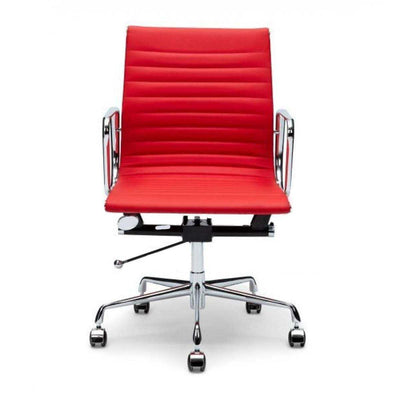 Leather Office Chair - Red
