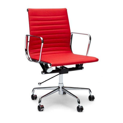 Leather Office Chair - Red
