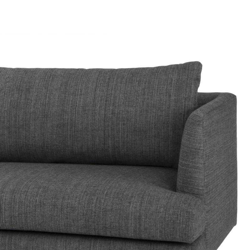 3 Seater With Left Chaise - Metal Grey