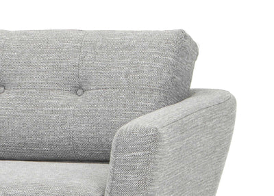 3 Seater Fabric Sofa - Graphite Grey
