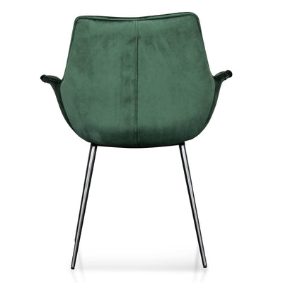 Dining Chair - Dark Green Velvet (Set of 2)