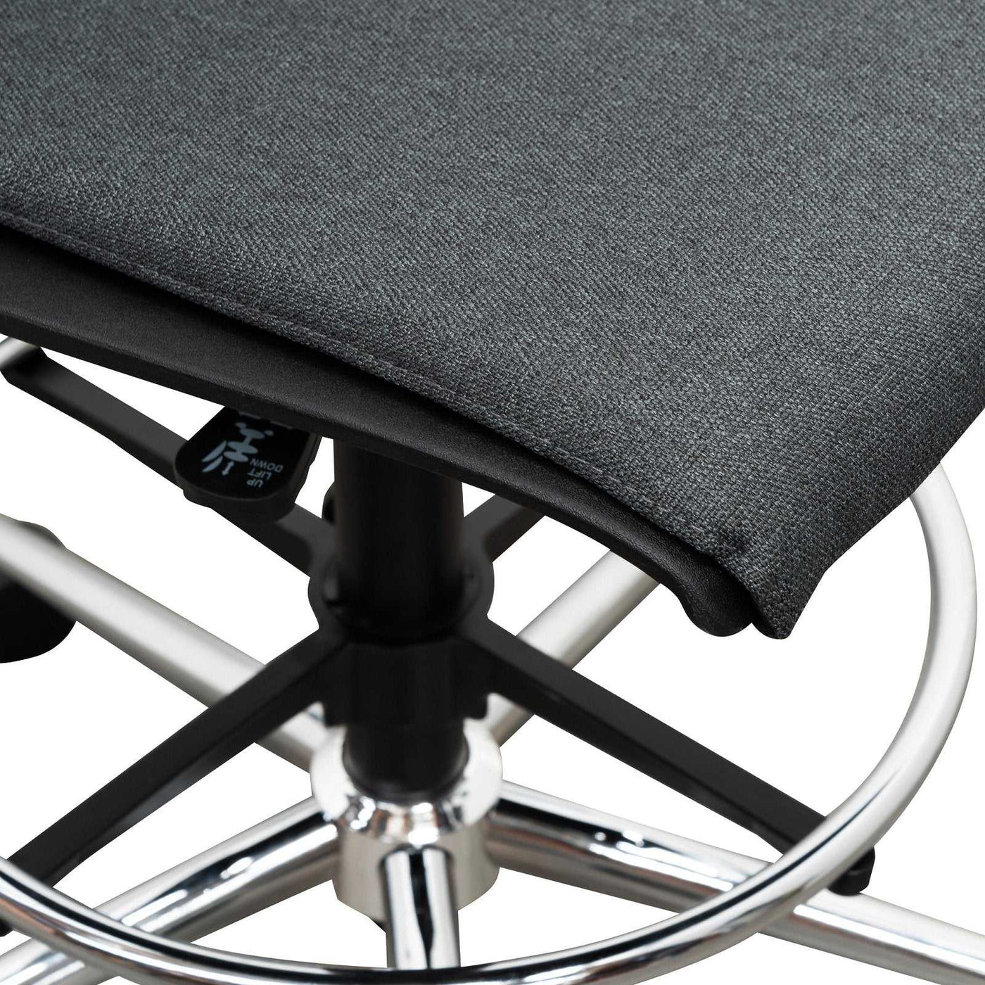 Drafting Office Chair - Black seat cushion