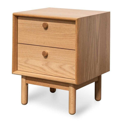 2 Drawer Side Table - Oak