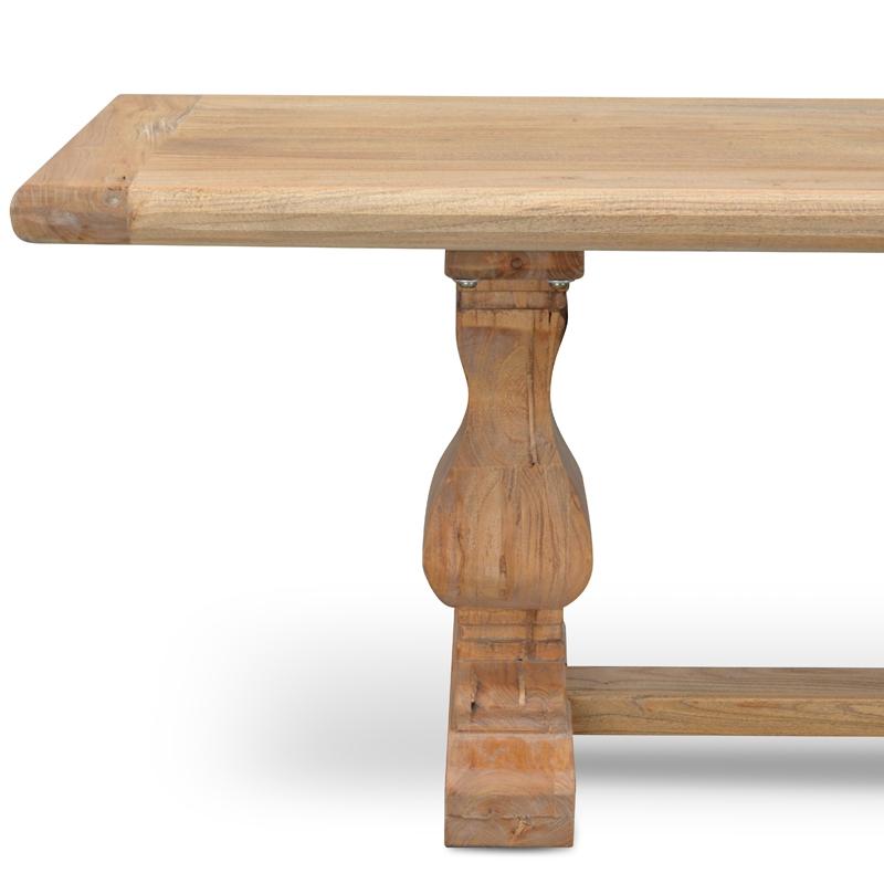 2m Reclaimed ELM Wood Bench - Natural